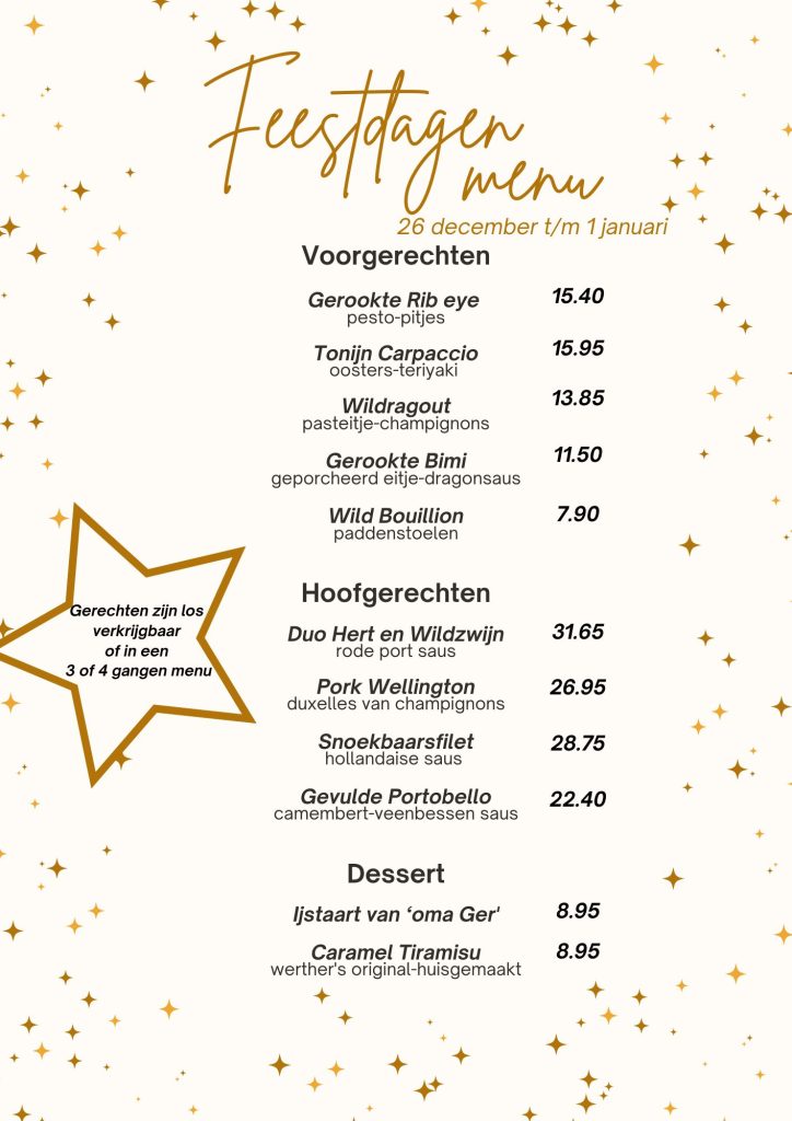 Kerstmenu 2025